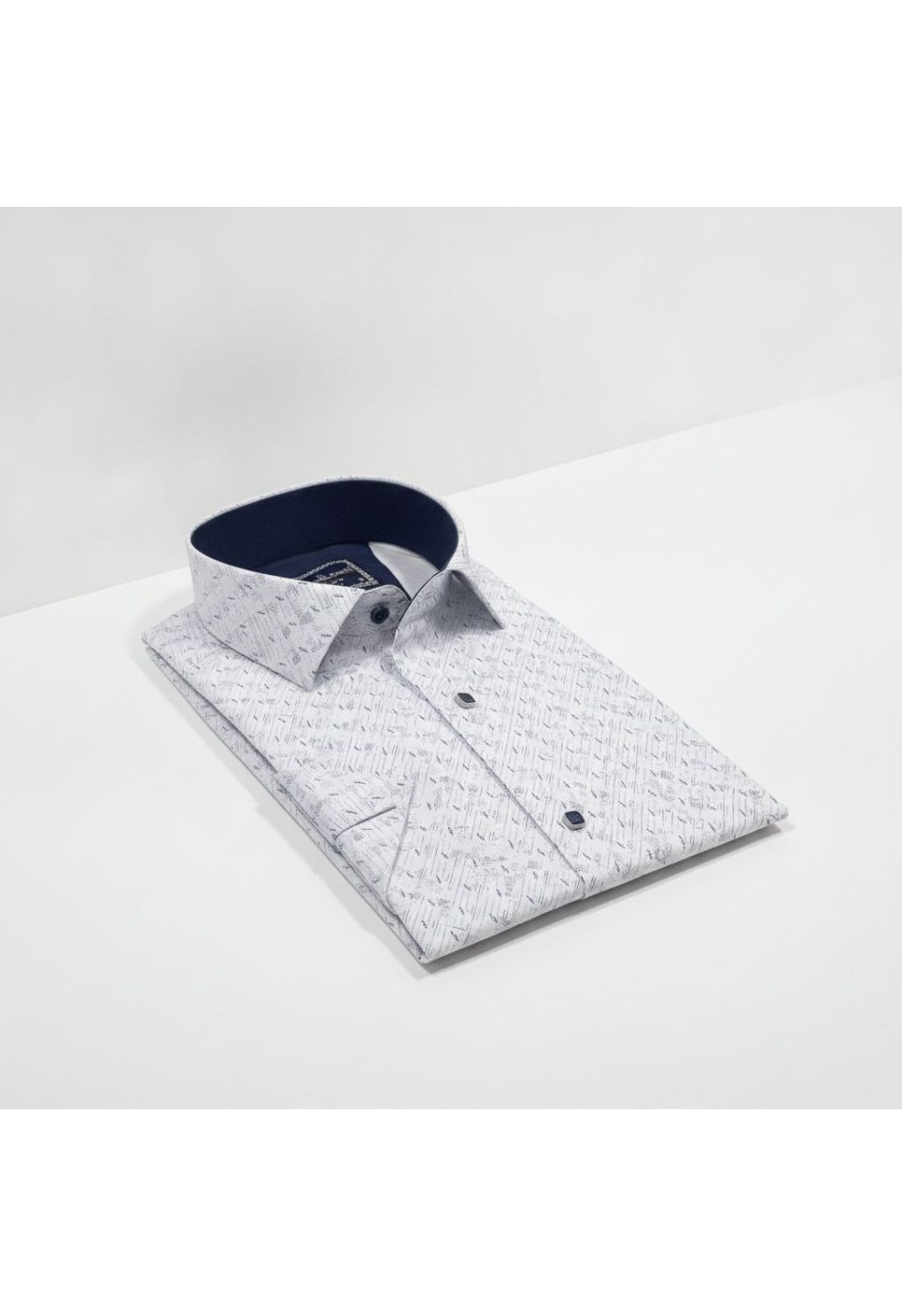 Slim Fit Kısa Kol Desenli Erkek Gömlek 3GMK312791001 - Giovanni Fratelli