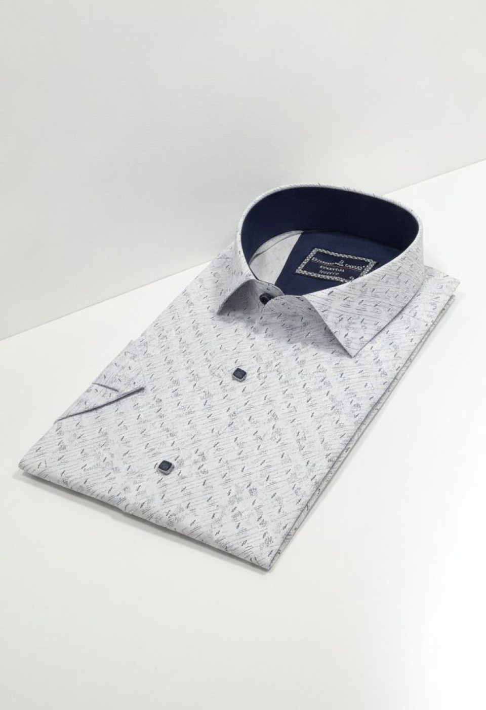 Slim Fit Kısa Kol Desenli Erkek Gömlek 3GMK312791001 - Giovanni Fratelli