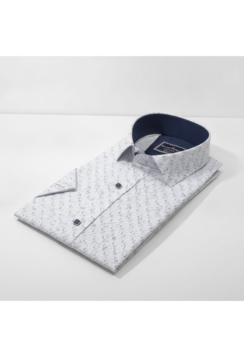 Slim Fit Kısa Kol Desenli Erkek Gömlek 3GMK312791001 - Giovanni Fratelli