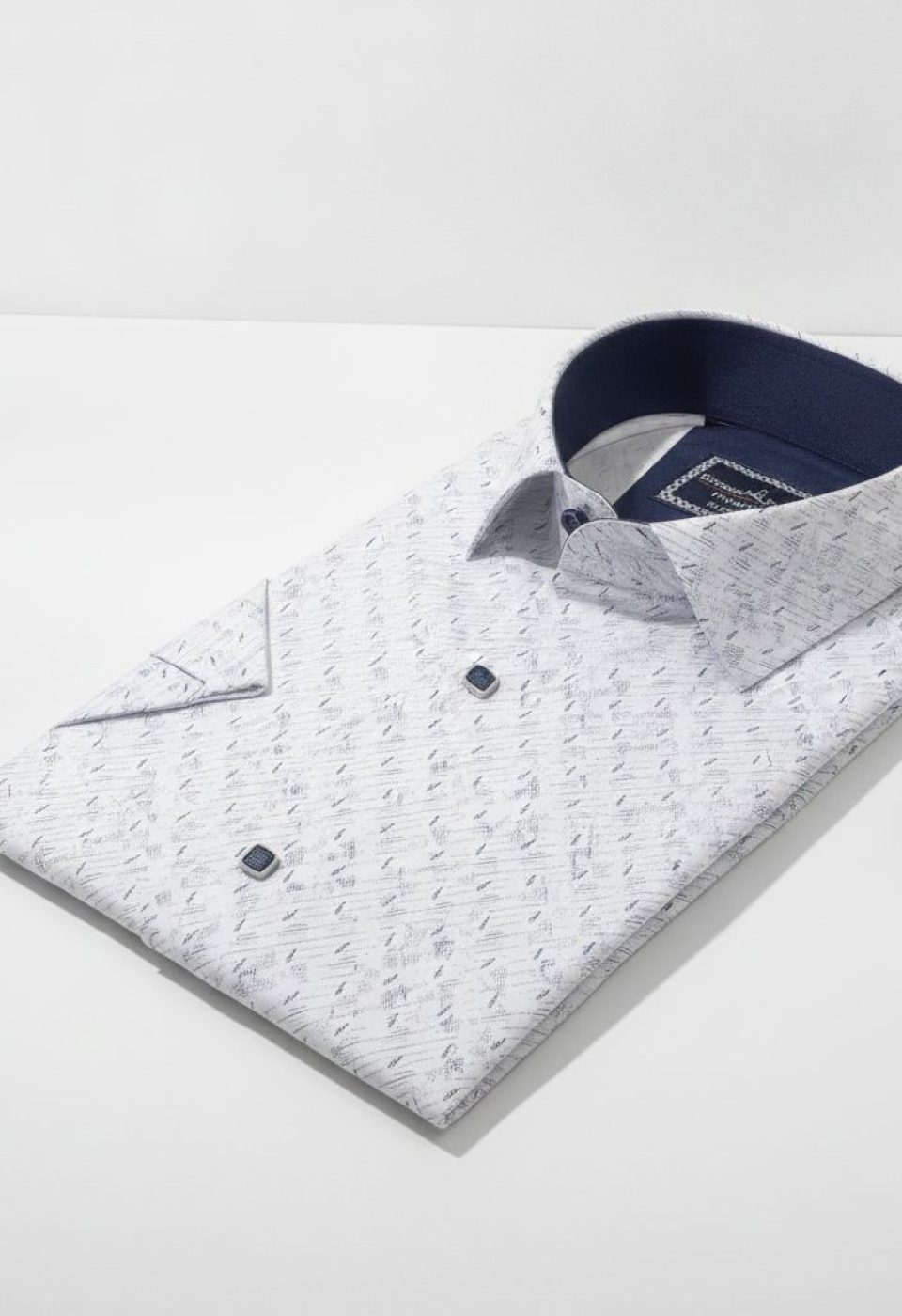 Slim Fit Kısa Kol Desenli Erkek Gömlek 3GMK312791001 - Giovanni Fratelli