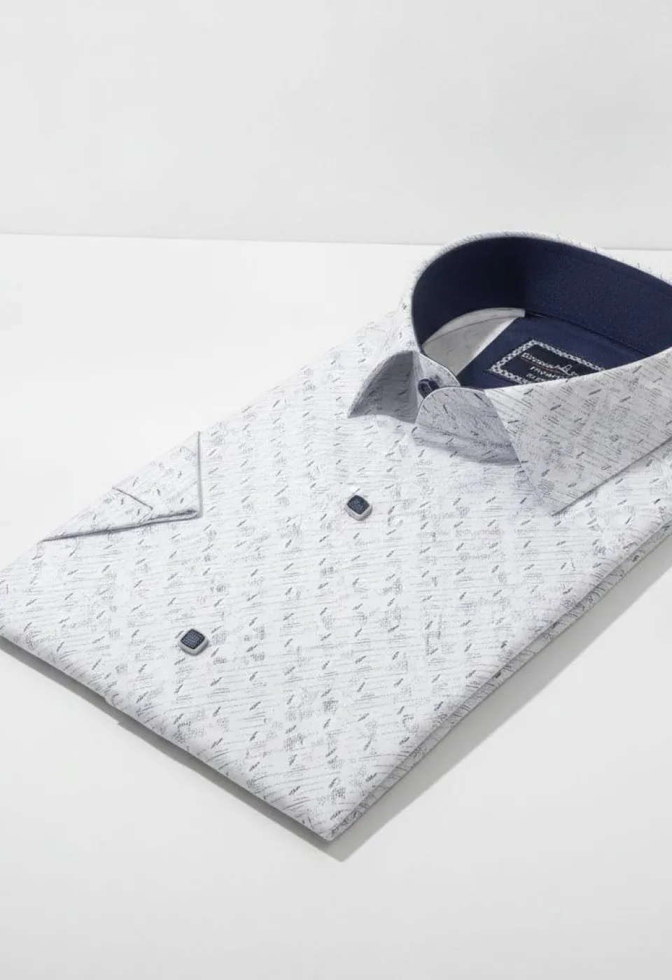 Slim Fit Kısa Kol Desenli Erkek Gömlek 3GMK312791001 - Giovanni Fratelli