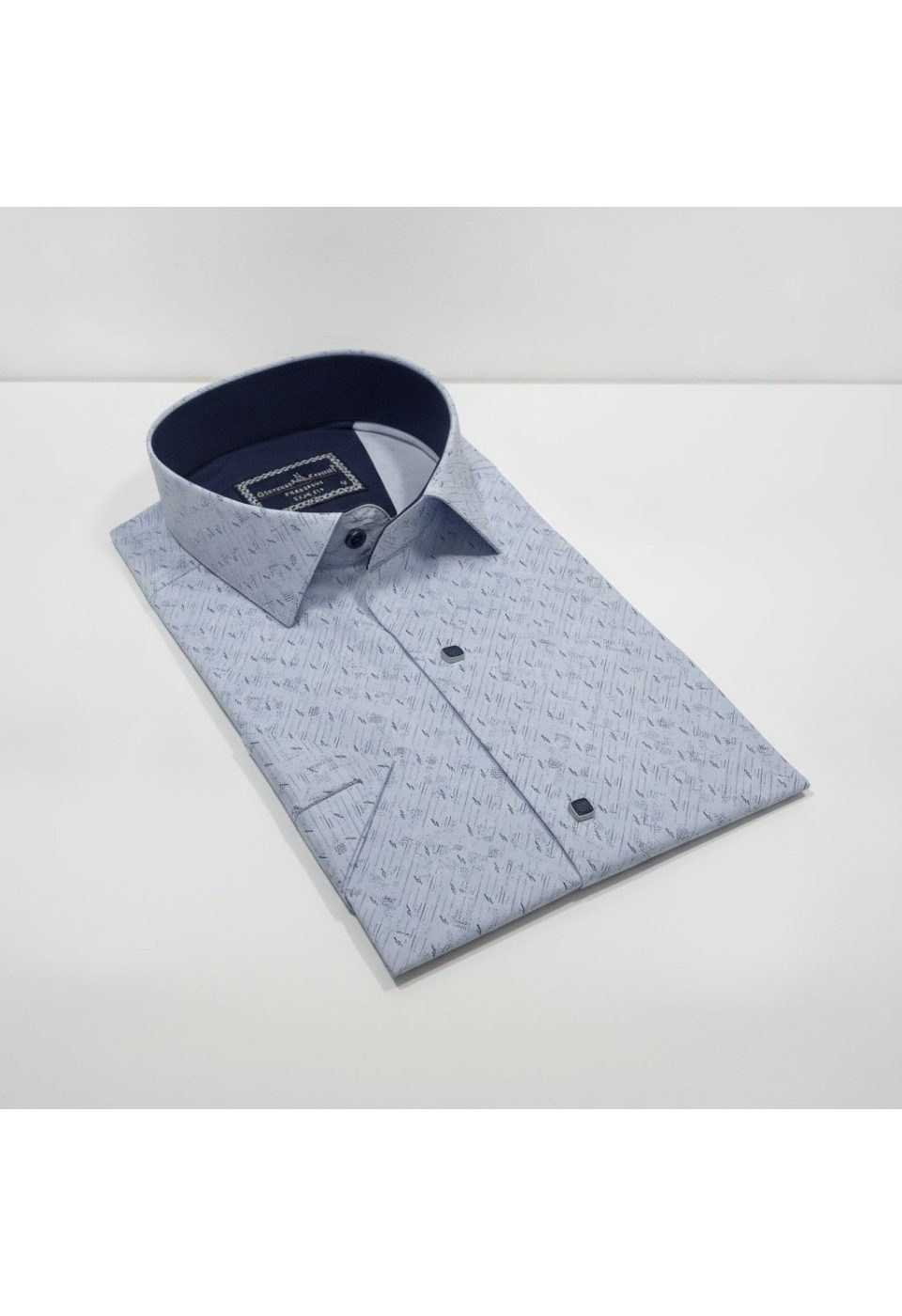 2791 CR K 002 Slim Fit Kısa Kol Desenli Erkek Gömlek 3GMK312791002 - Giovanni Fratelli