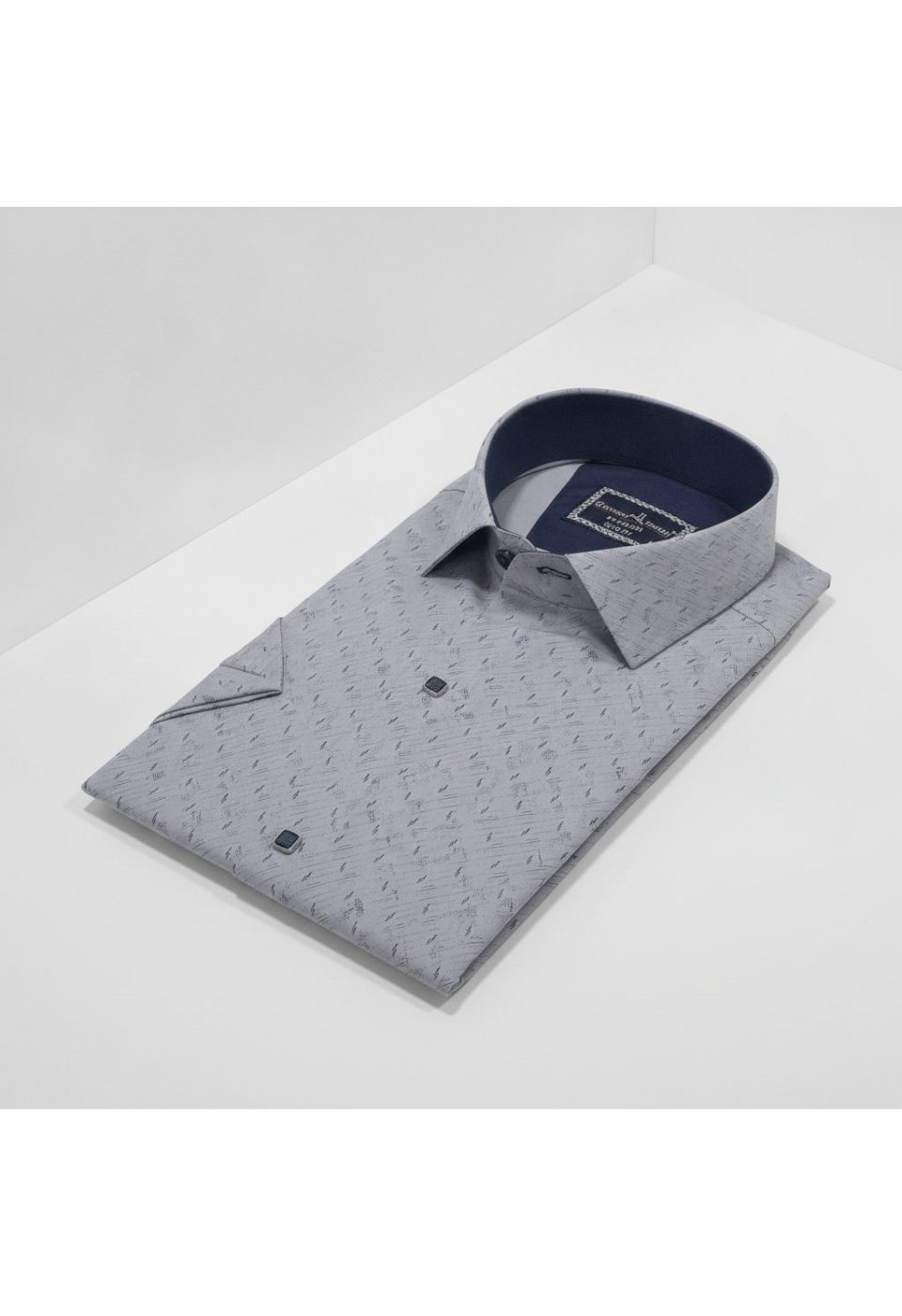 2791 CR K 003 Slim Fit Kısa Kol Desenli Erkek Gömlek 3GMK312791003 - Giovanni Fratelli