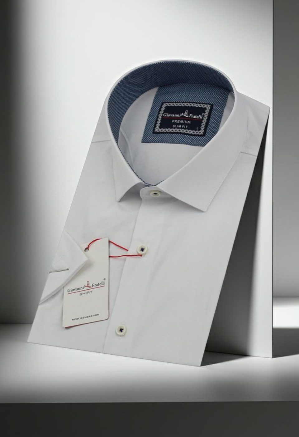 3005 CR K SATIN 001 Slim Fit Kısa Kol Düz Renk Saten Erkek Gömlek 3GMK313005001 - Giovanni Fratelli
