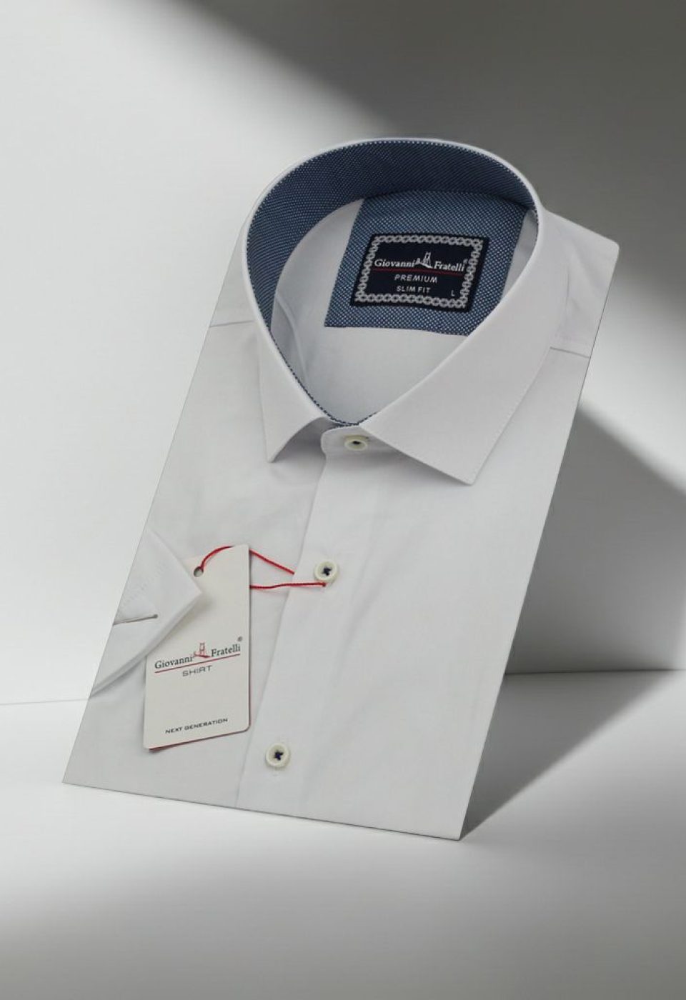 3005 CR K SATIN 001 Slim Fit Kısa Kol Düz Renk Saten Erkek Gömlek 3GMK313005001 - Giovanni Fratelli