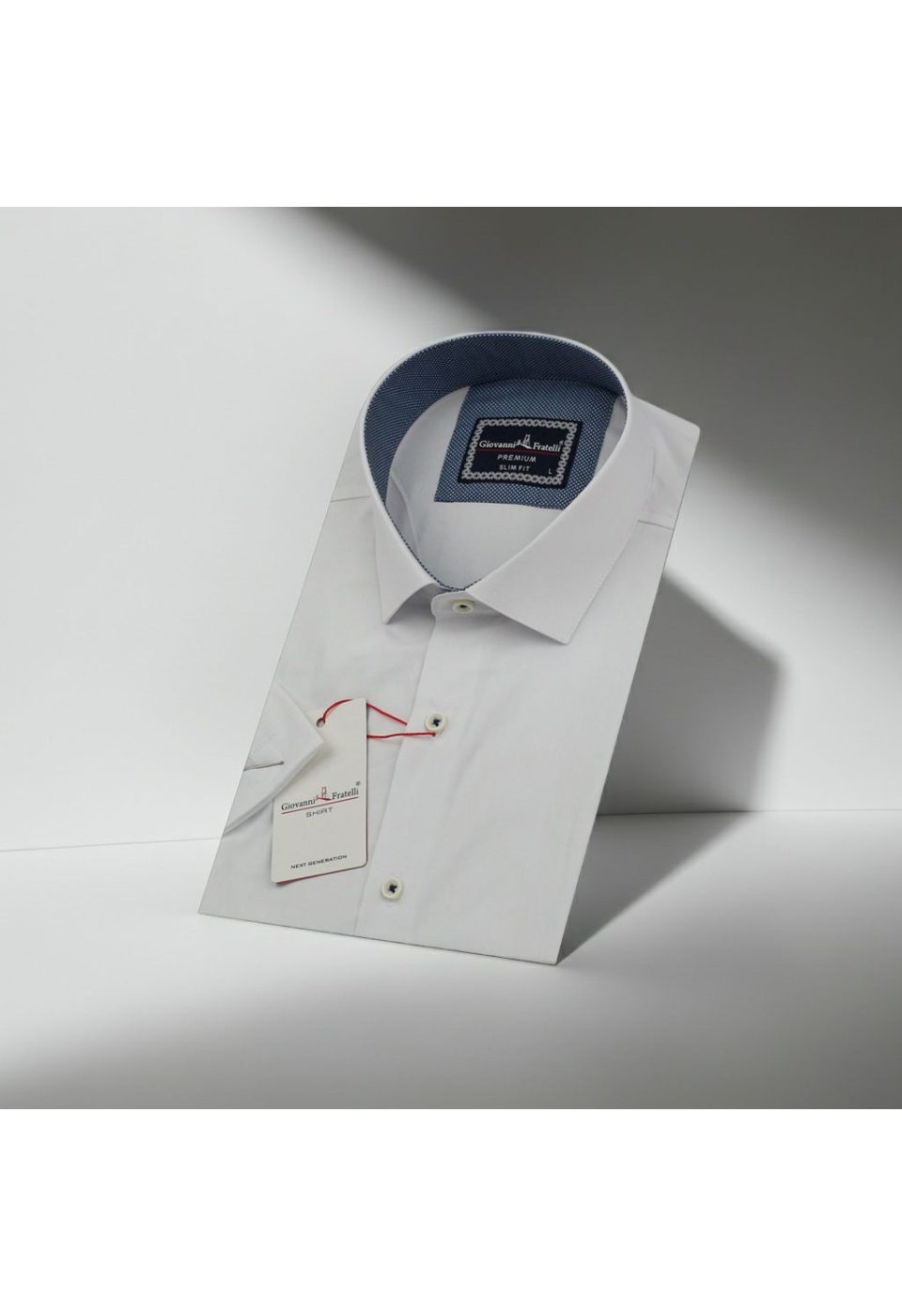 3005 CR K SATIN 001 Slim Fit Kısa Kol Düz Renk Saten Erkek Gömlek 3GMK313005001 - Giovanni Fratelli