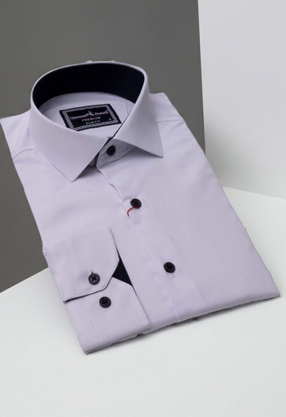 3007 CR SATIN 001 Slim Fit Uzun Kol Düz Renk Saten Erkek Gömlek 3GMK313007001 - Giovanni Fratelli