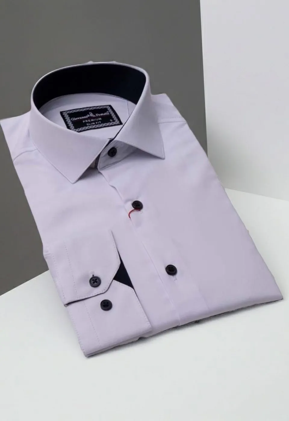 Slim Fit Uzun Kol Düz Renk Saten Erkek Gömlek 3GMK313007001