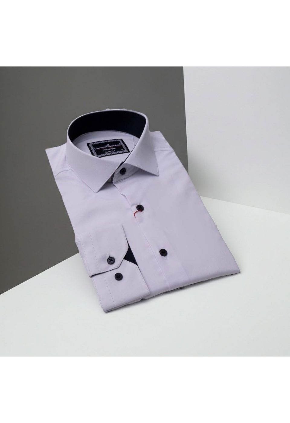 3007 CR SATIN 001 Slim Fit Uzun Kol Düz Renk Saten Erkek Gömlek 3GMK313007001 - Giovanni Fratelli