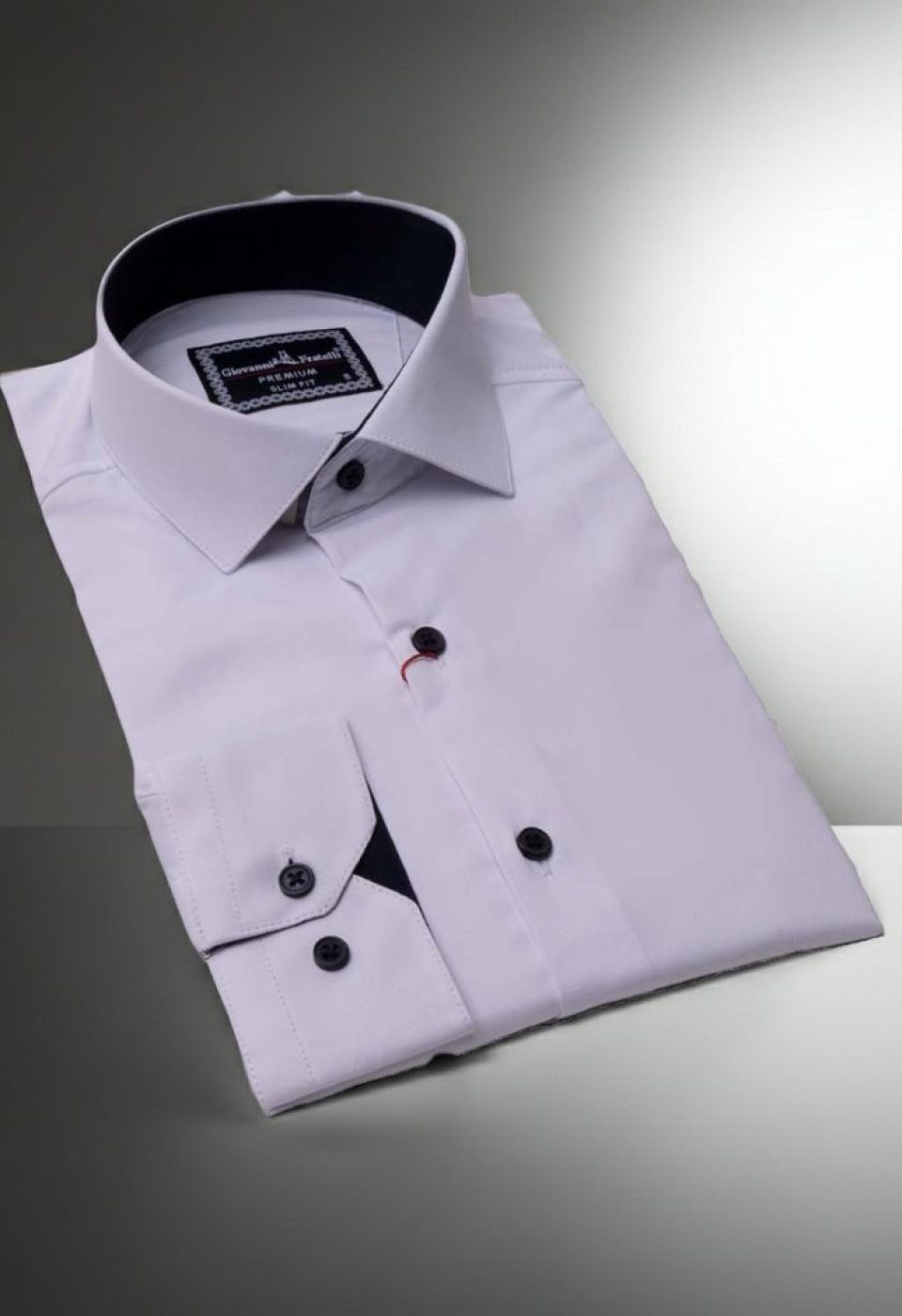 3007 CR SATIN 001 Slim Fit Uzun Kol Düz Renk Saten Erkek Gömlek 3GMK313007001 - Giovanni Fratelli