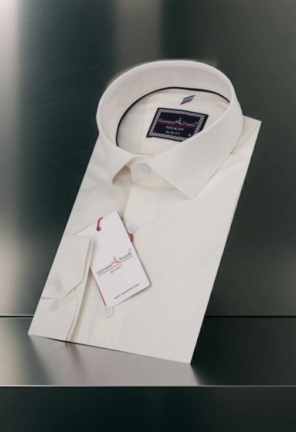 3013 CR SATIN 002 Slim Fit Uzun Kol Düz Renk Saten Erkek Gömlek 3GMK313013002 - Giovanni Fratelli