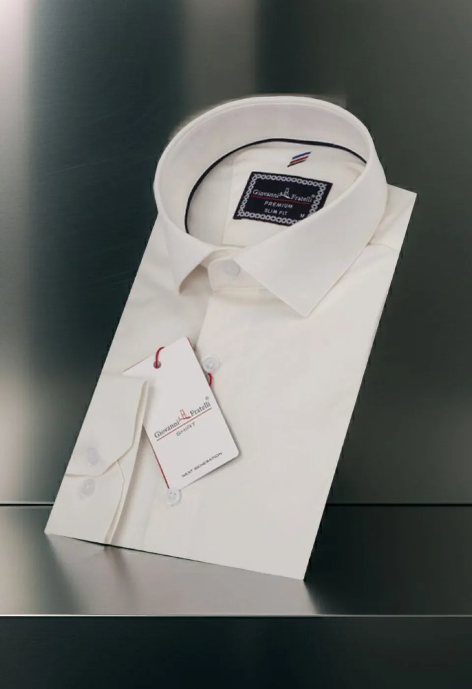Slim Fit Uzun Kol Düz Renk Saten Erkek Gömlek 3GMK313013002 - Giovanni Fratelli