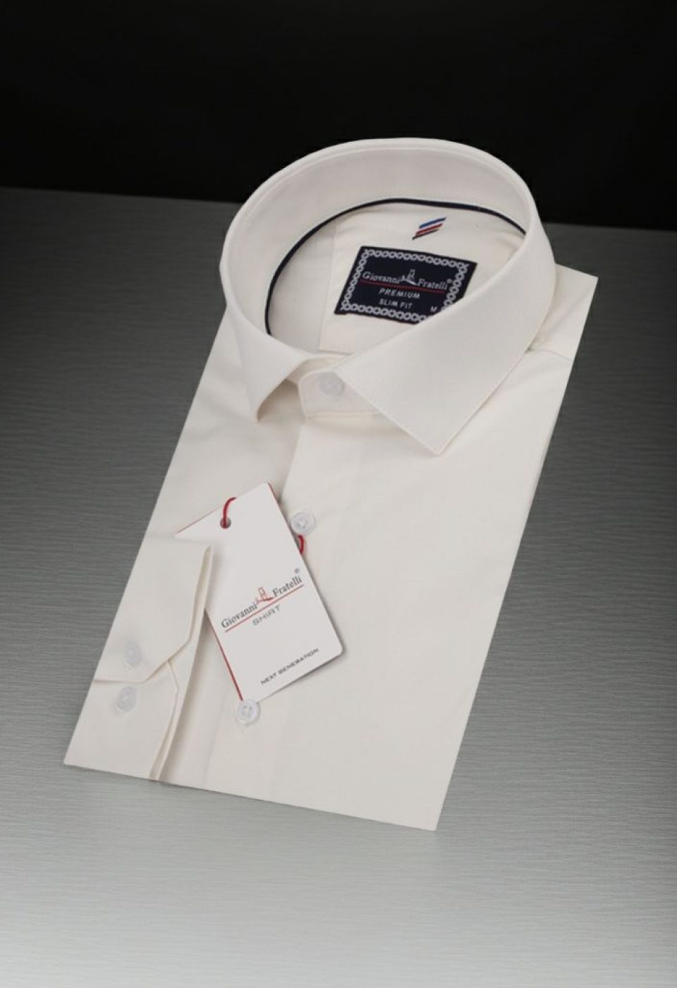 3013 CR SATIN 002 Slim Fit Uzun Kol Düz Renk Saten Erkek Gömlek 3GMK313013002 - Giovanni Fratelli