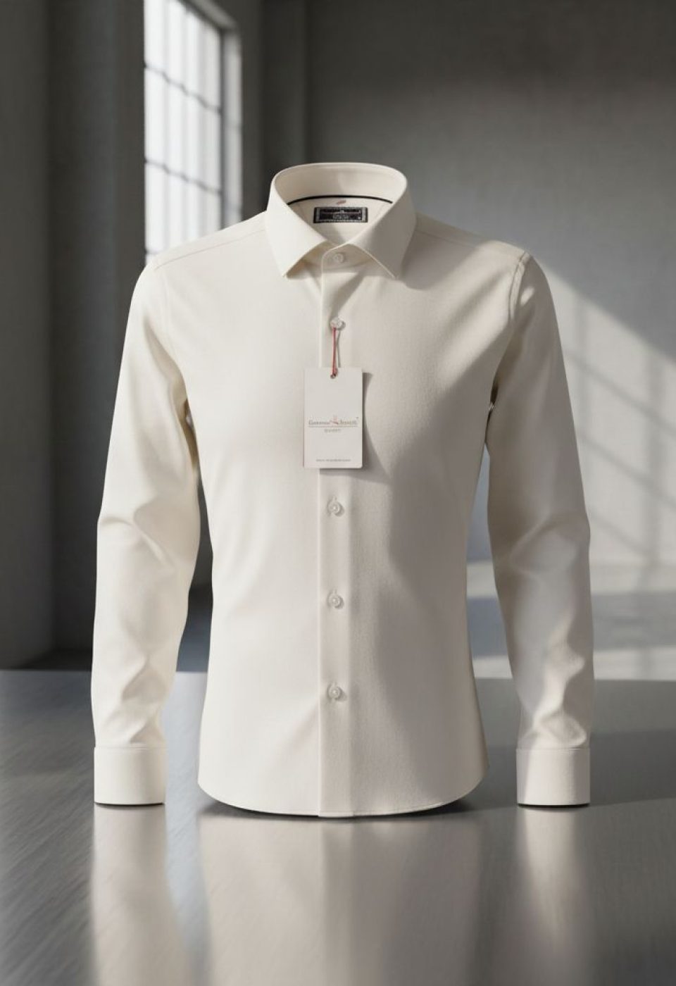3013 CR SATIN 002 Slim Fit Uzun Kol Düz Renk Saten Erkek Gömlek 3GMK313013002 - Giovanni Fratelli