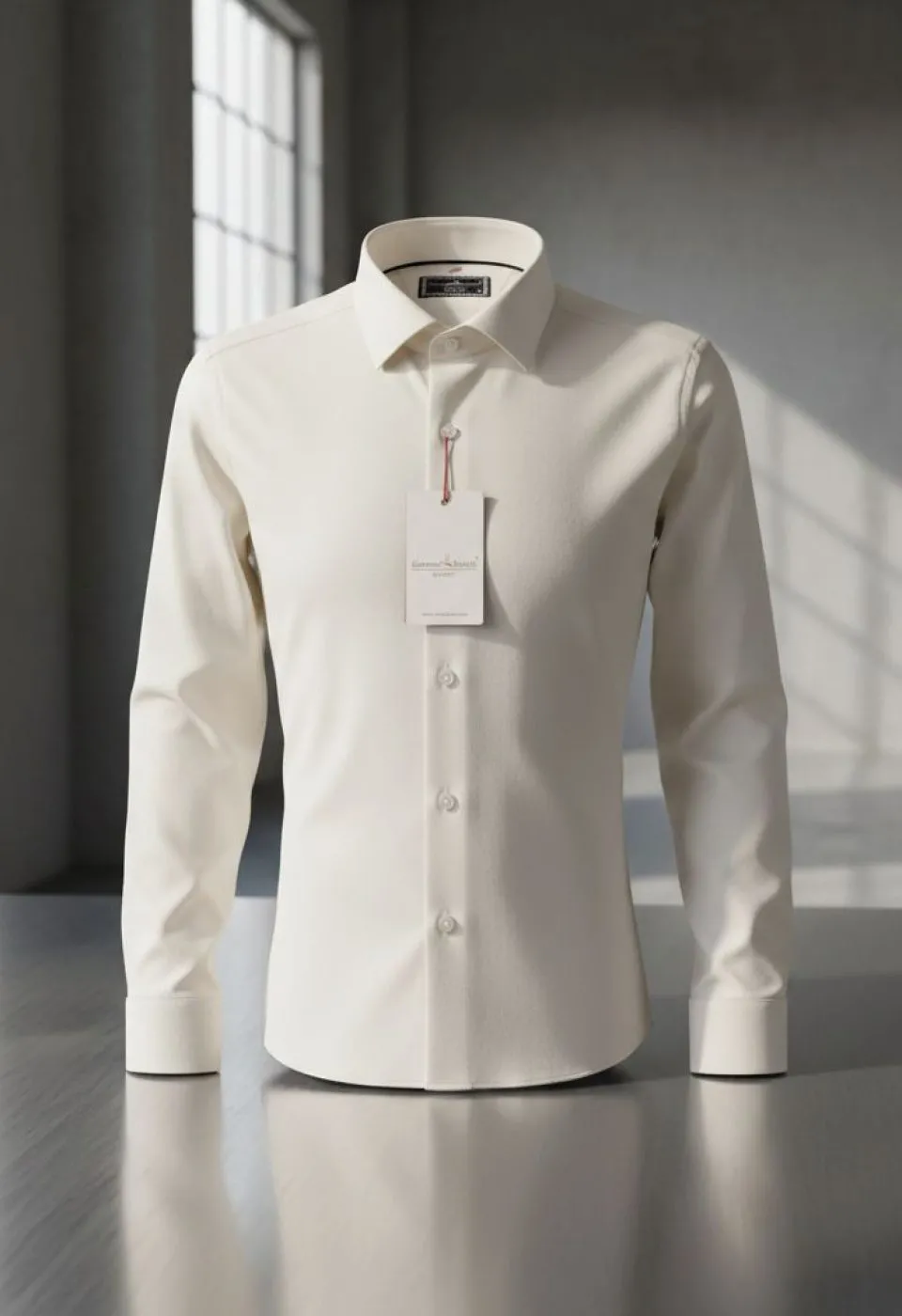 Slim Fit Uzun Kol Düz Renk Saten Erkek Gömlek 3GMK313013002 - Giovanni Fratelli