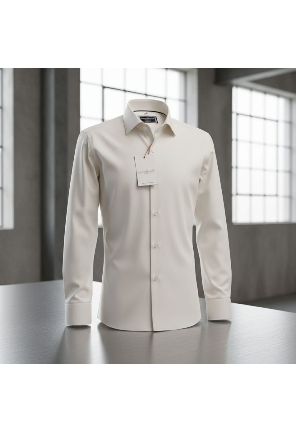 3013 CR SATIN 002 Slim Fit Uzun Kol Düz Renk Saten Erkek Gömlek 3GMK313013002 - Giovanni Fratelli