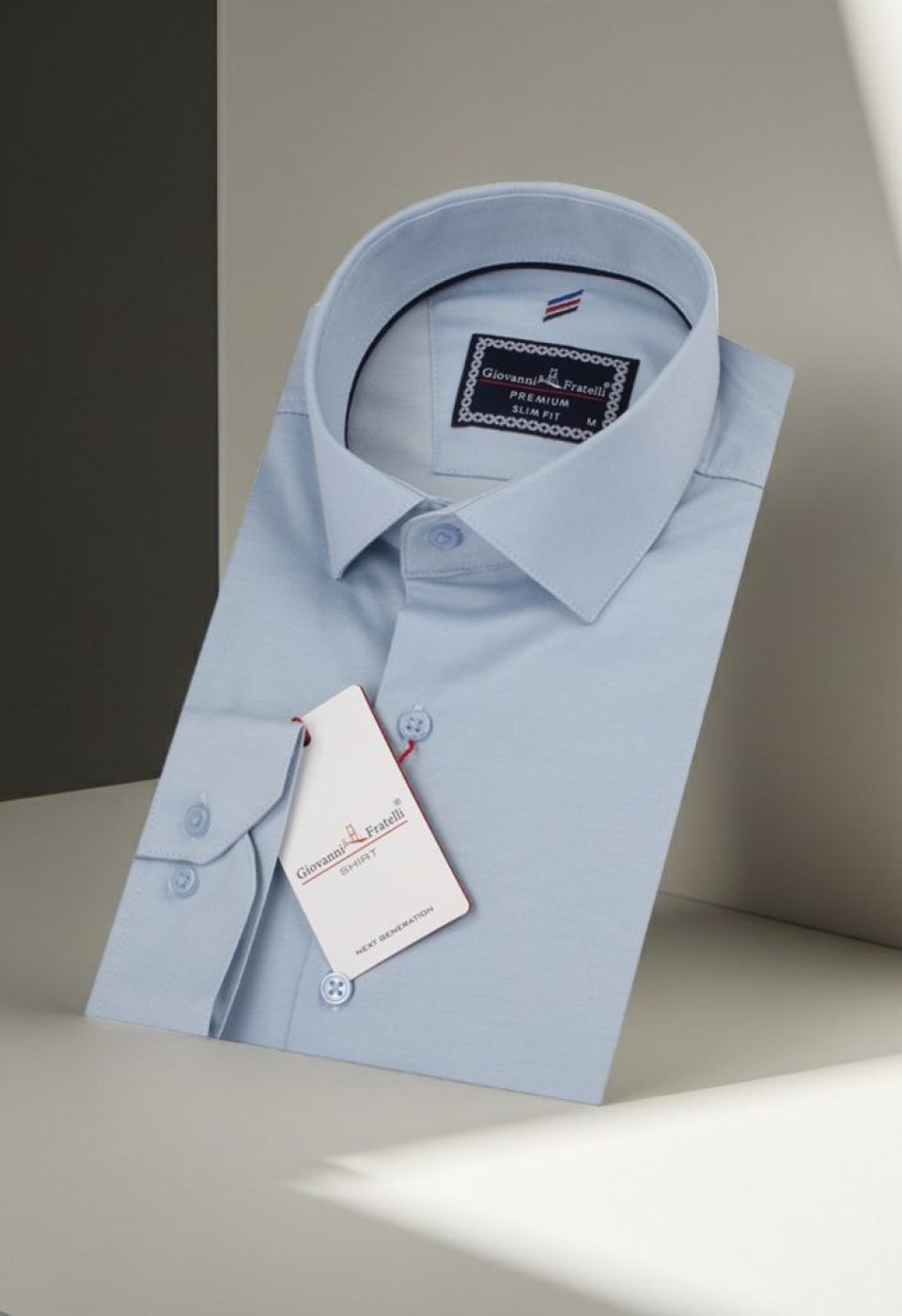 3013 CR SATIN 003 Slim Fit Uzun Kol Düz Renk Saten Erkek Gömlek 3GMK313013003 - Giovanni Fratelli