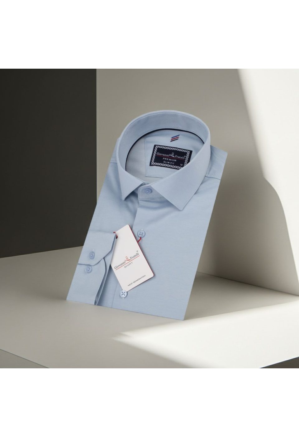 3013 CR SATIN 003 Slim Fit Uzun Kol Düz Renk Saten Erkek Gömlek 3GMK313013003 - Giovanni Fratelli