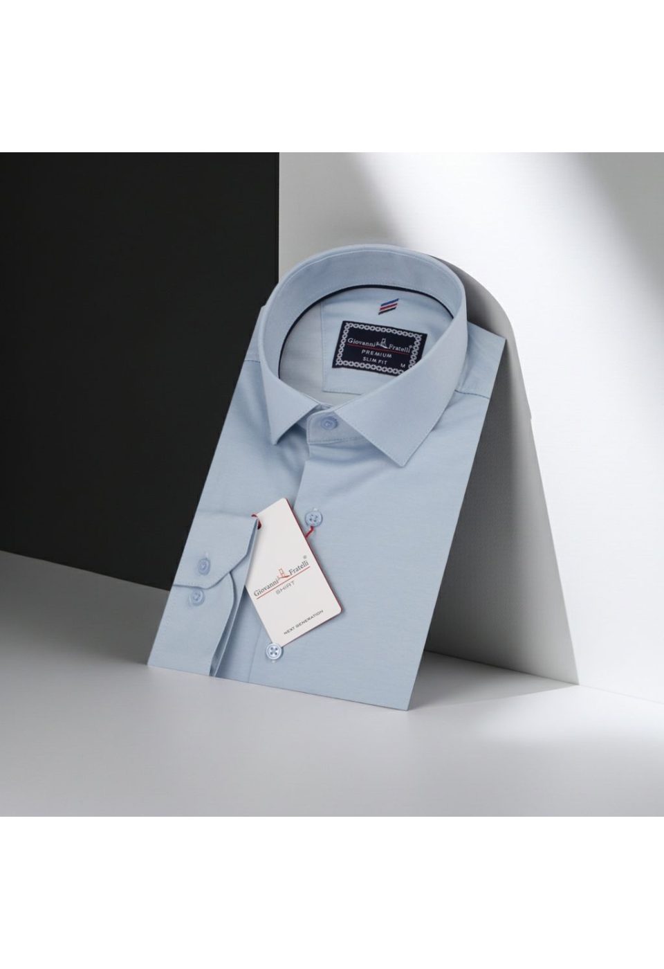 3013 CR SATIN 003 Slim Fit Uzun Kol Düz Renk Saten Erkek Gömlek 3GMK313013003 - Giovanni Fratelli