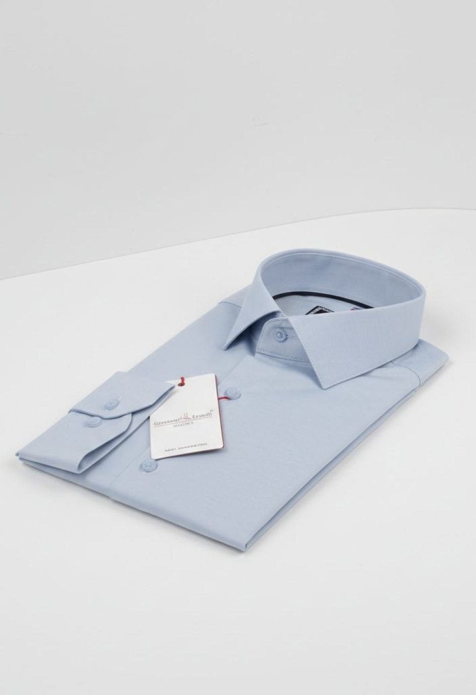 3013 CR SATIN 003 Slim Fit Uzun Kol Düz Renk Saten Erkek Gömlek 3GMK313013003 - Giovanni Fratelli