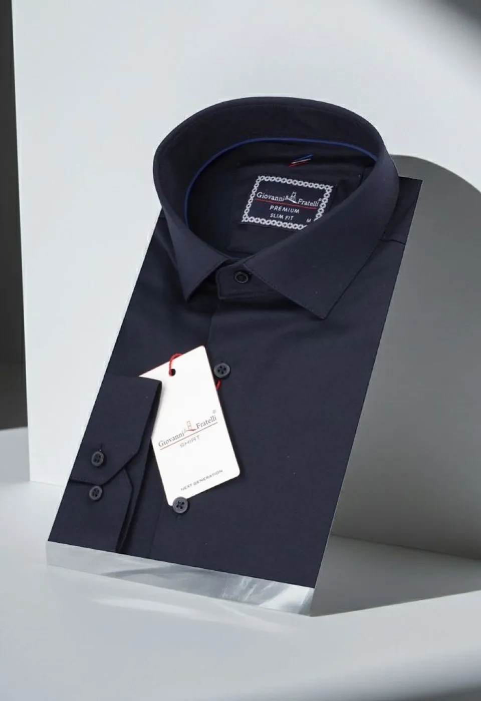 Slim Fit Uzun Kol Düz Renk Saten Erkek Gömlek 3GMK313013006