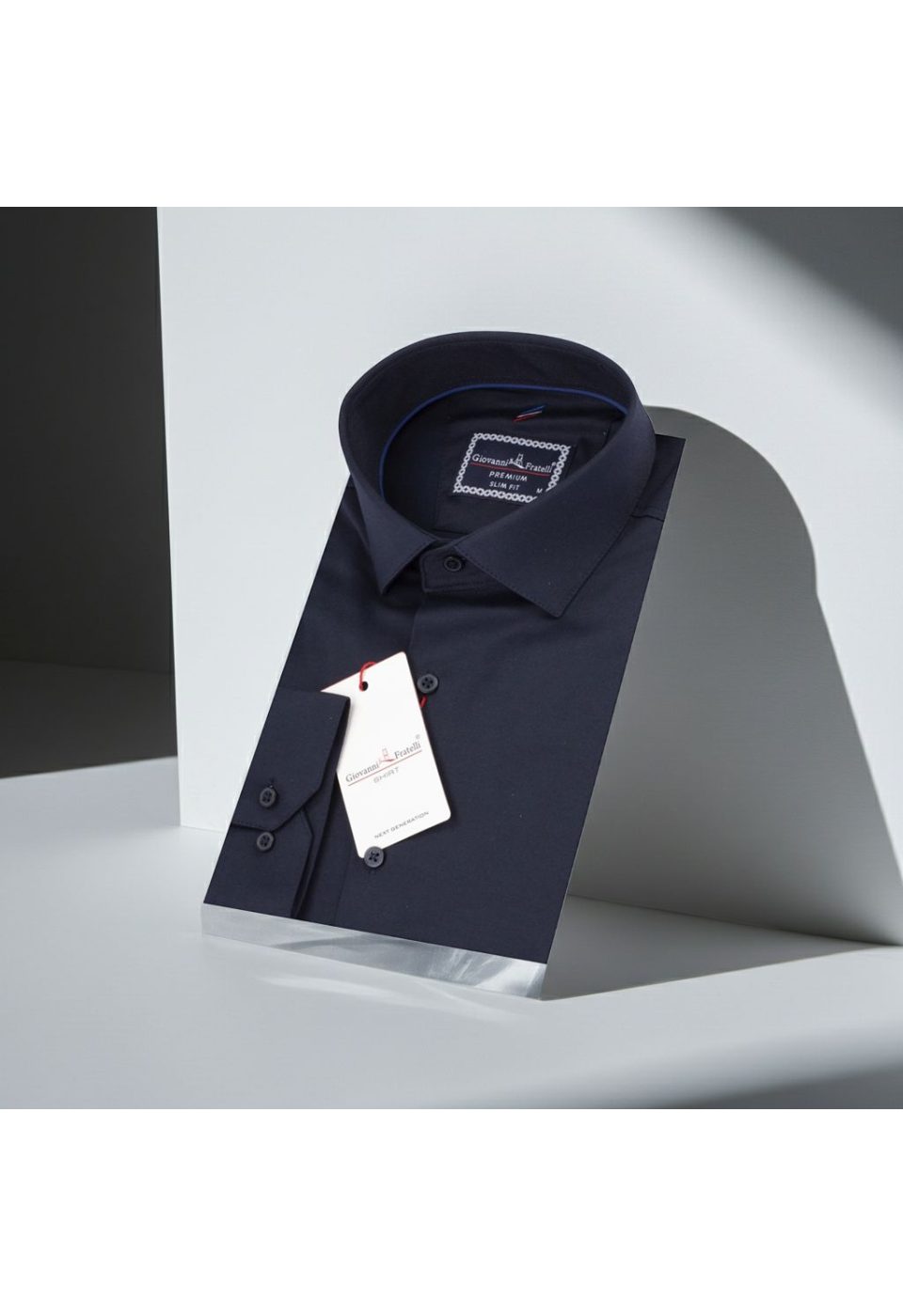 3013 CR SATIN 006 Slim Fit Uzun Kol Düz Renk Saten Erkek Gömlek 3GMK313013006 - Giovanni Fratelli