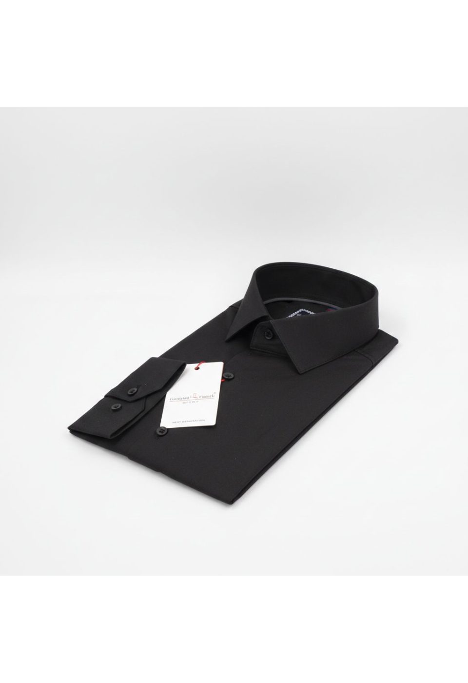 3013 CR SATIN 009 Slim Fit Uzun Kol Düz Renk Saten Erkek Gömlek 3GMK313013009 - Giovanni Fratelli