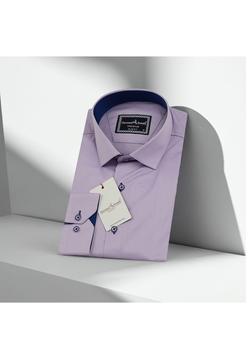 3016 CR SATIN 008 Slim Fit Uzun Kol Düz Renk Saten Erkek Gömlek 3GMK313016008 - Giovanni Fratelli
