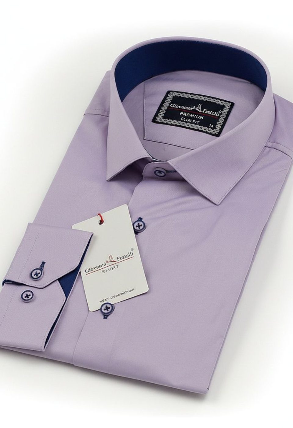 3016 CR SATIN 008 Slim Fit Uzun Kol Düz Renk Saten Erkek Gömlek 3GMK313016008 - Giovanni Fratelli