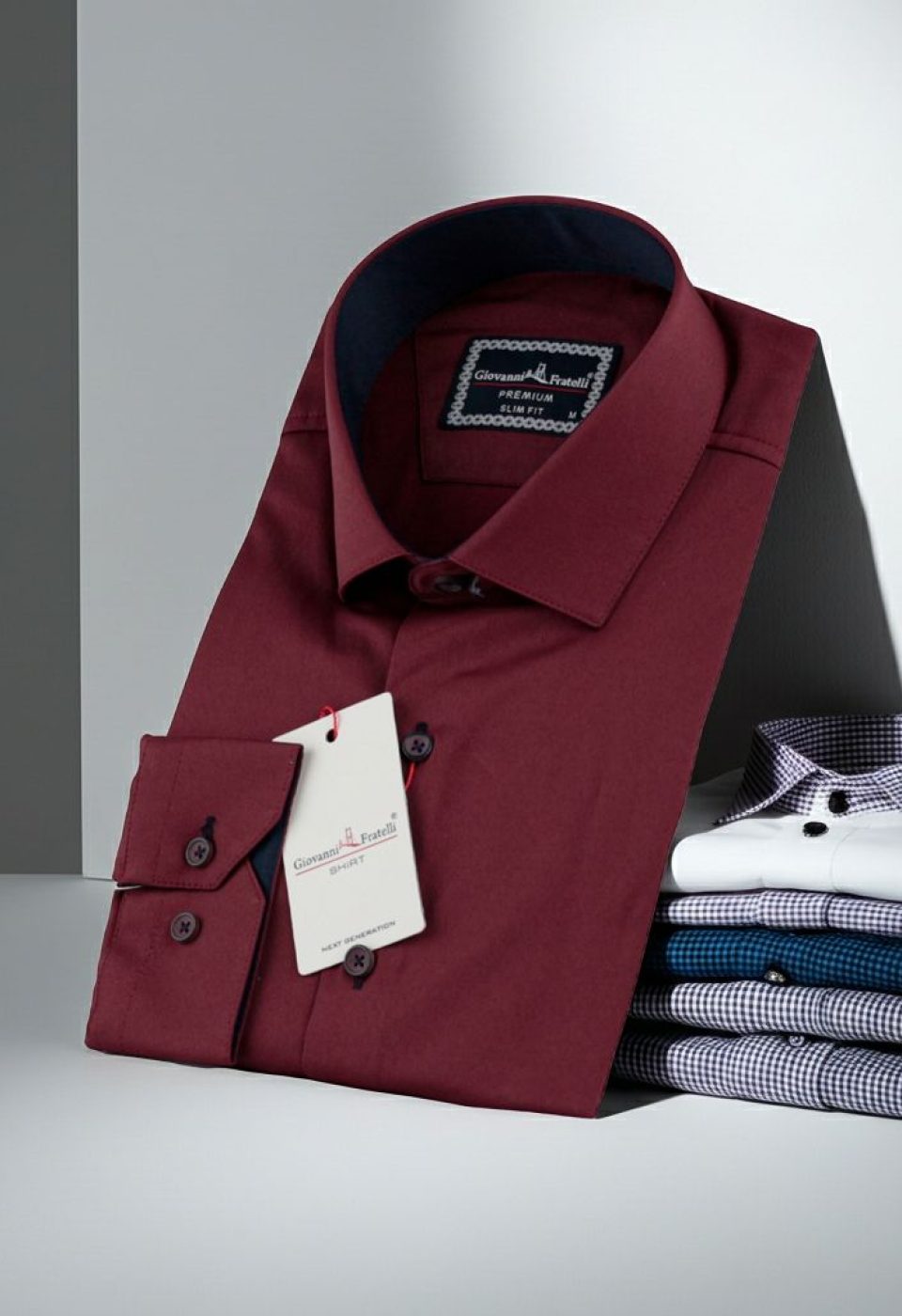 3016 CR SATIN 009 Slim Fit Uzun Kol Düz Renk Saten Erkek Gömlek 3GMK313016009 - Giovanni Fratelli