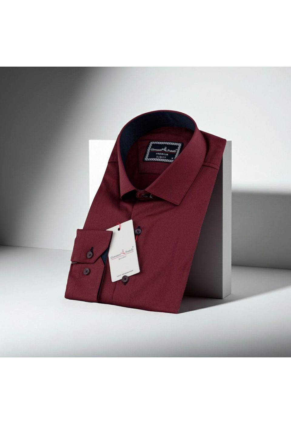 3016 CR SATIN 009 Slim Fit Uzun Kol Düz Renk Saten Erkek Gömlek 3GMK313016009 - Giovanni Fratelli