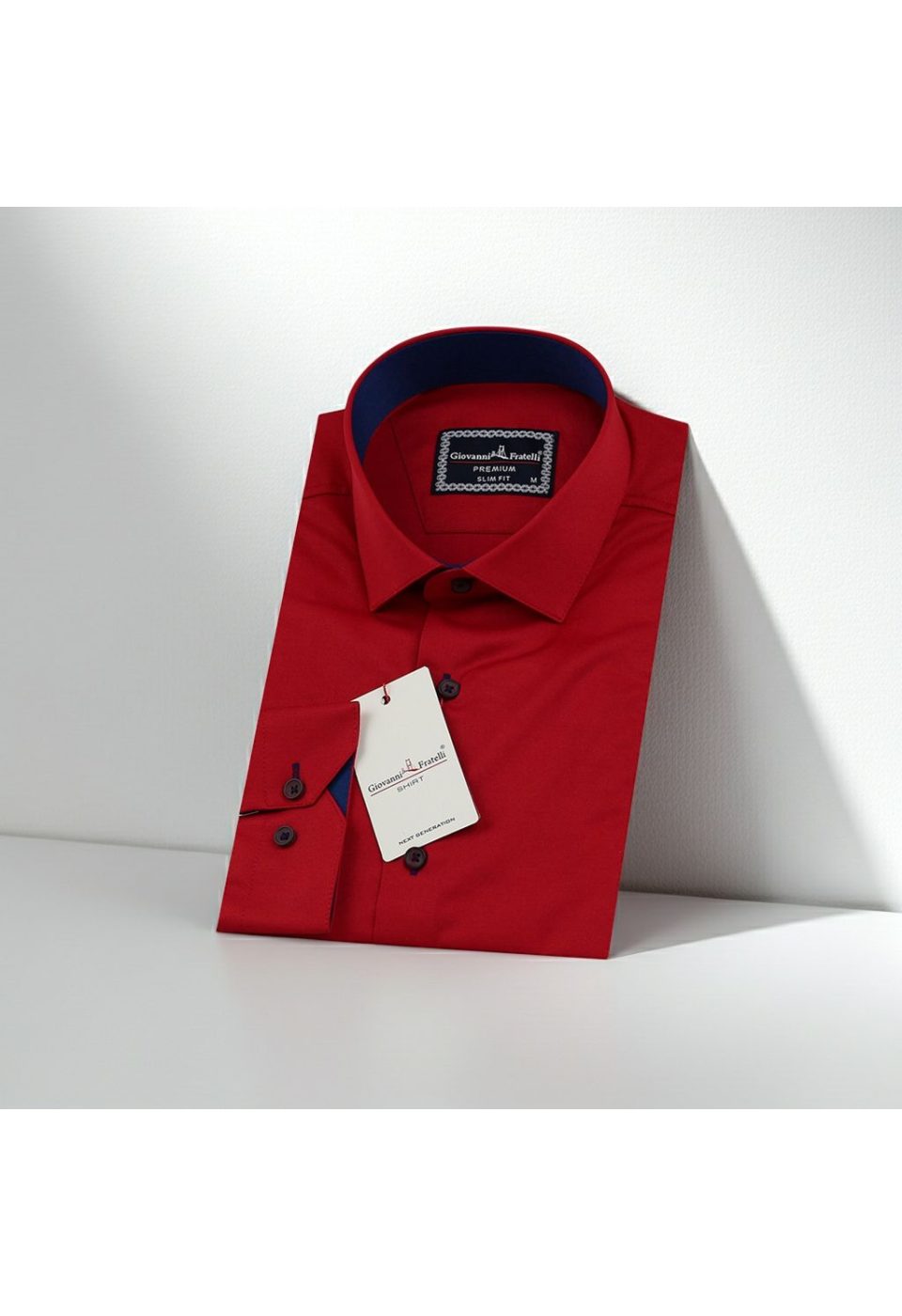 3016 CR SATIN 010 Slim Fit Uzun Kol Düz Renk Saten Erkek Gömlek 3GMK313016010 - Giovanni Fratelli