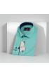 Slim Fit Uzun Kol Düz Renk Saten Erkek Gömlek 3GMK313016012 Slim Fit Uzun Kol Düz Renk Saten Erkek Gömlek 3GMK313016012