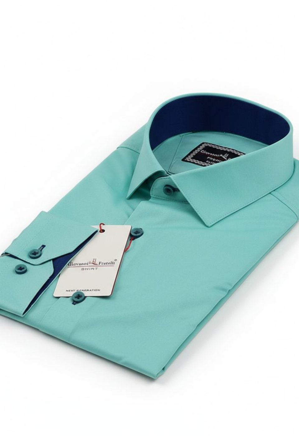 3016 CR SATIN 012 Slim Fit Uzun Kol Düz Renk Saten Erkek Gömlek 3GMK313016012 - Giovanni Fratelli