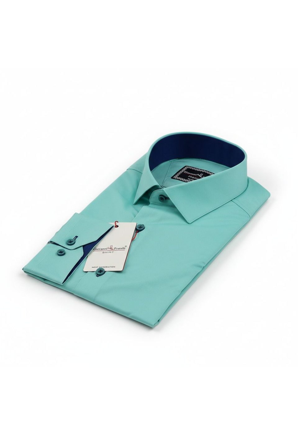 3016 CR SATIN 012 Slim Fit Uzun Kol Düz Renk Saten Erkek Gömlek 3GMK313016012 - Giovanni Fratelli