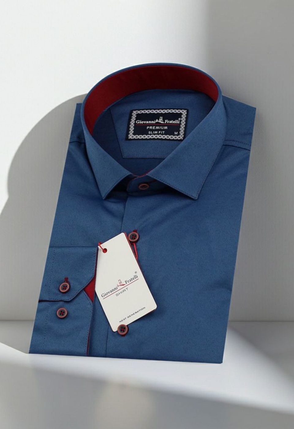 3016 CR SATIN 013 Slim Fit Uzun Kol Düz Renk Saten Erkek Gömlek 3GMK313016013 - Giovanni Fratelli