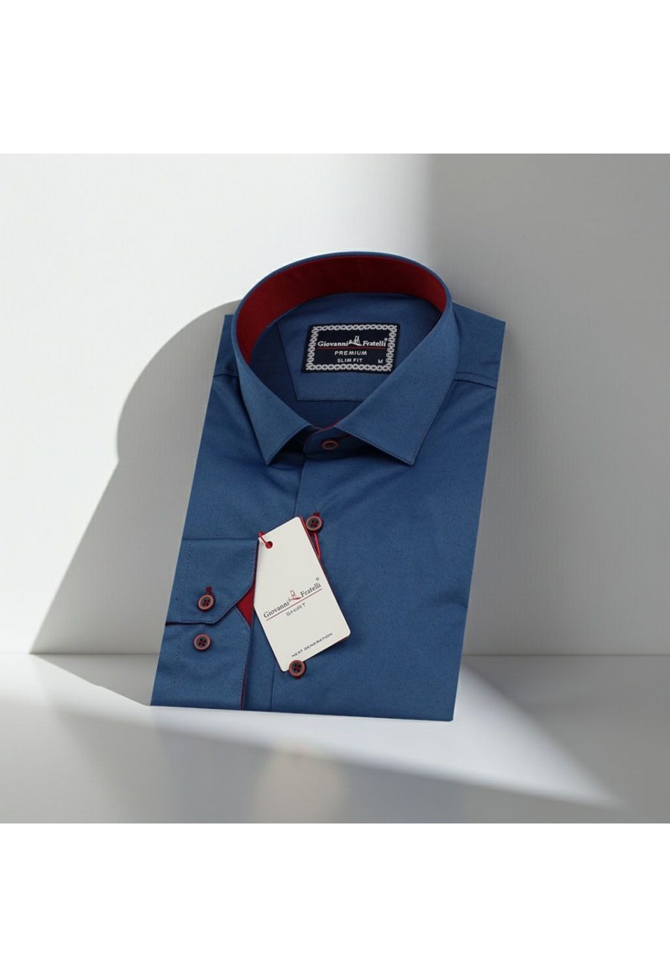 3016 CR SATIN 013 Slim Fit Uzun Kol Düz Renk Saten Erkek Gömlek 3GMK313016013 - Giovanni Fratelli