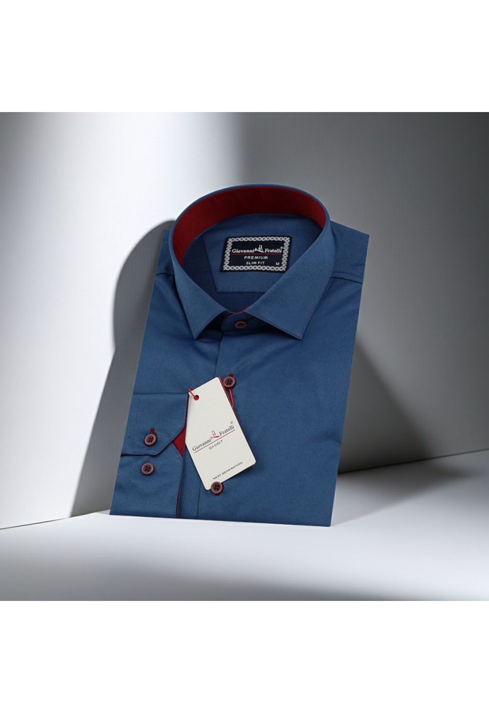 3016 CR SATIN 013 Slim Fit Uzun Kol Düz Renk Saten Erkek Gömlek 3GMK313016013 - Giovanni Fratelli