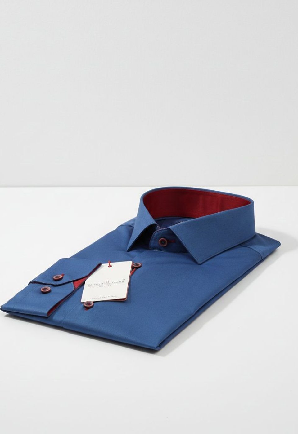 3016 CR SATIN 013 Slim Fit Uzun Kol Düz Renk Saten Erkek Gömlek 3GMK313016013 - Giovanni Fratelli