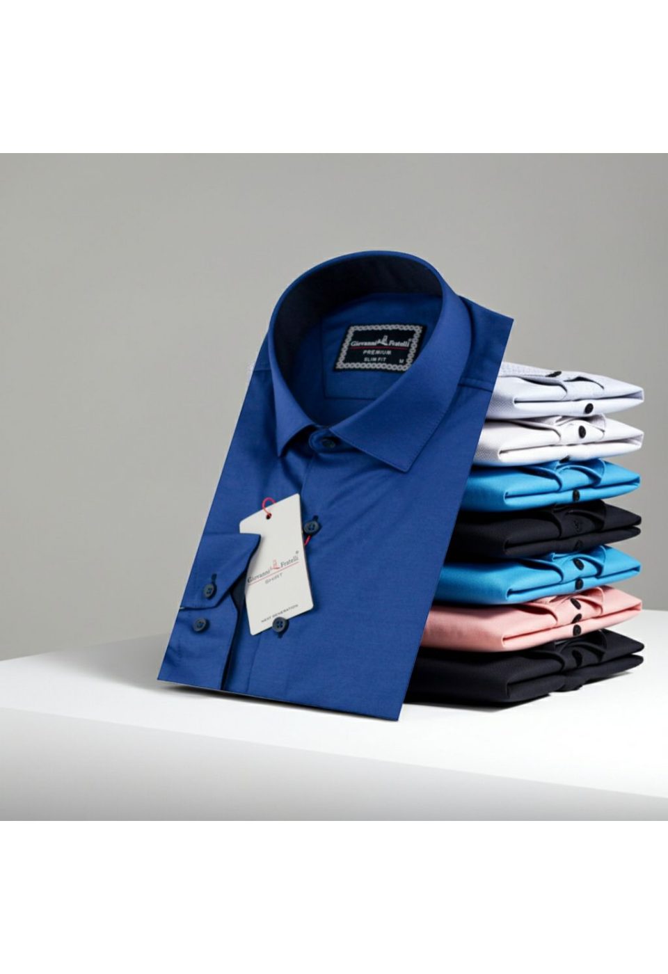 3016 CR SATIN 014 Slim Fit Uzun Kol Düz Renk Saten Erkek Gömlek 3GMK313016014 - Giovanni Fratelli