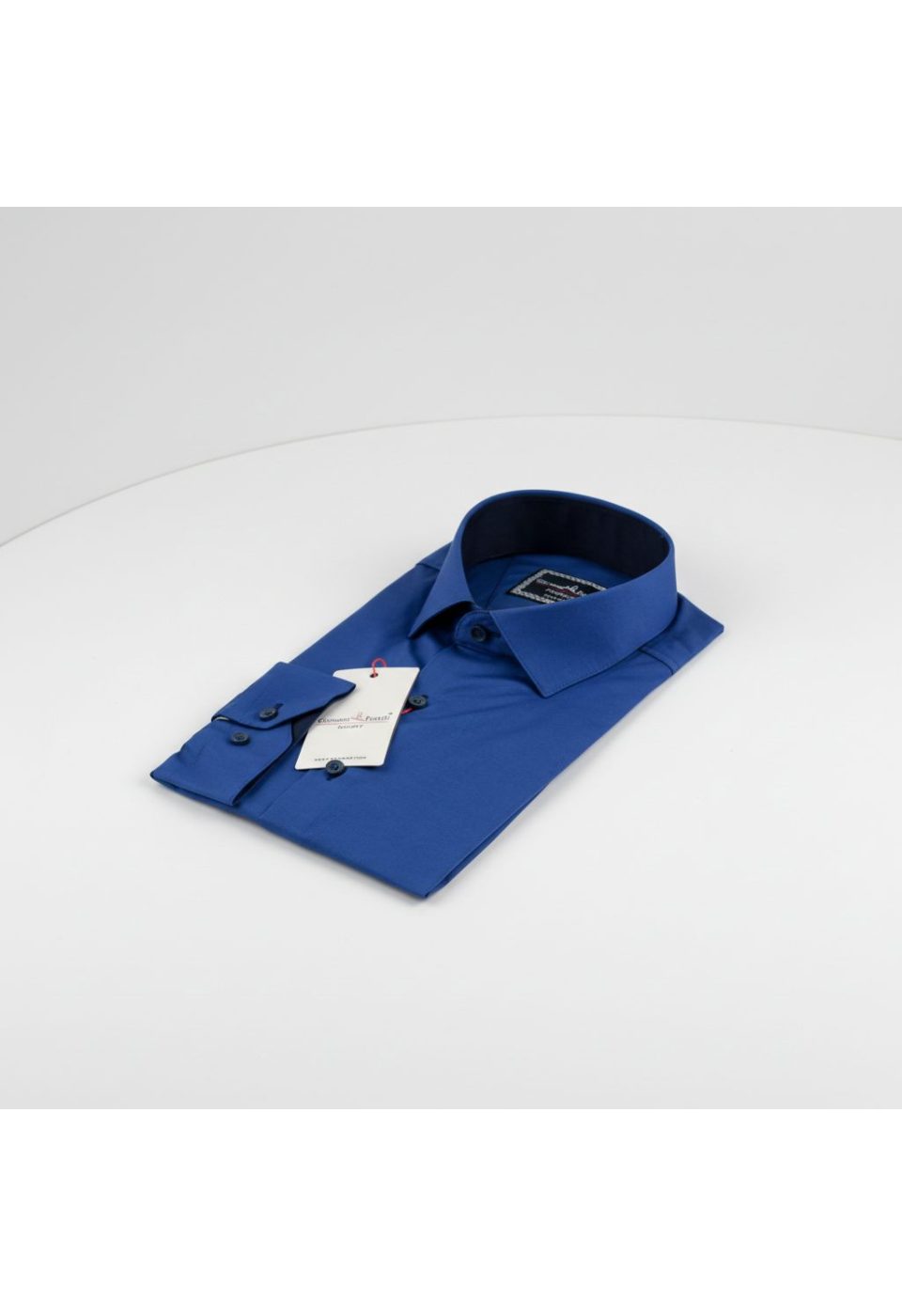 3016 CR SATIN 014 Slim Fit Uzun Kol Düz Renk Saten Erkek Gömlek 3GMK313016014 - Giovanni Fratelli