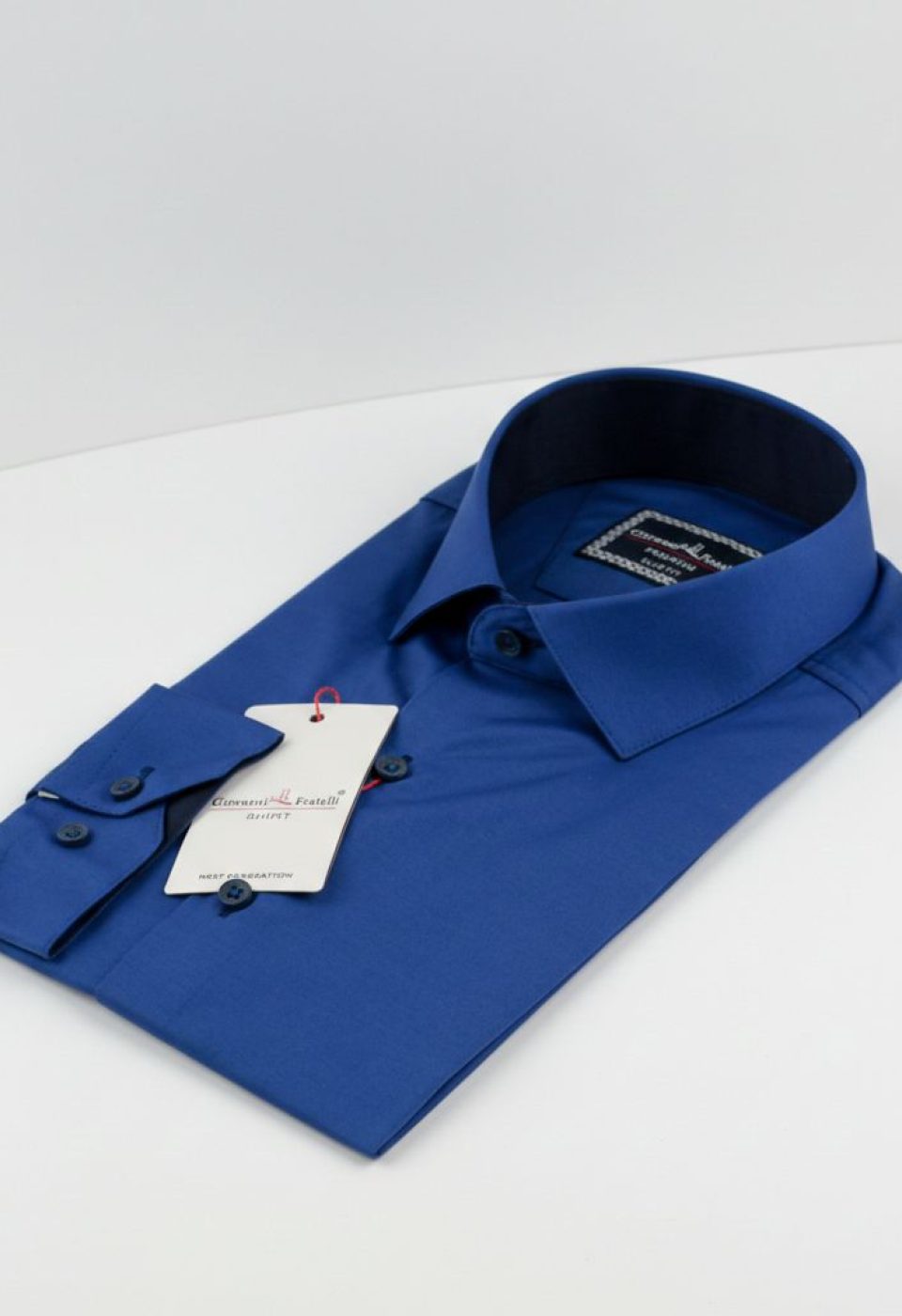 3016 CR SATIN 014 Slim Fit Uzun Kol Düz Renk Saten Erkek Gömlek 3GMK313016014 - Giovanni Fratelli