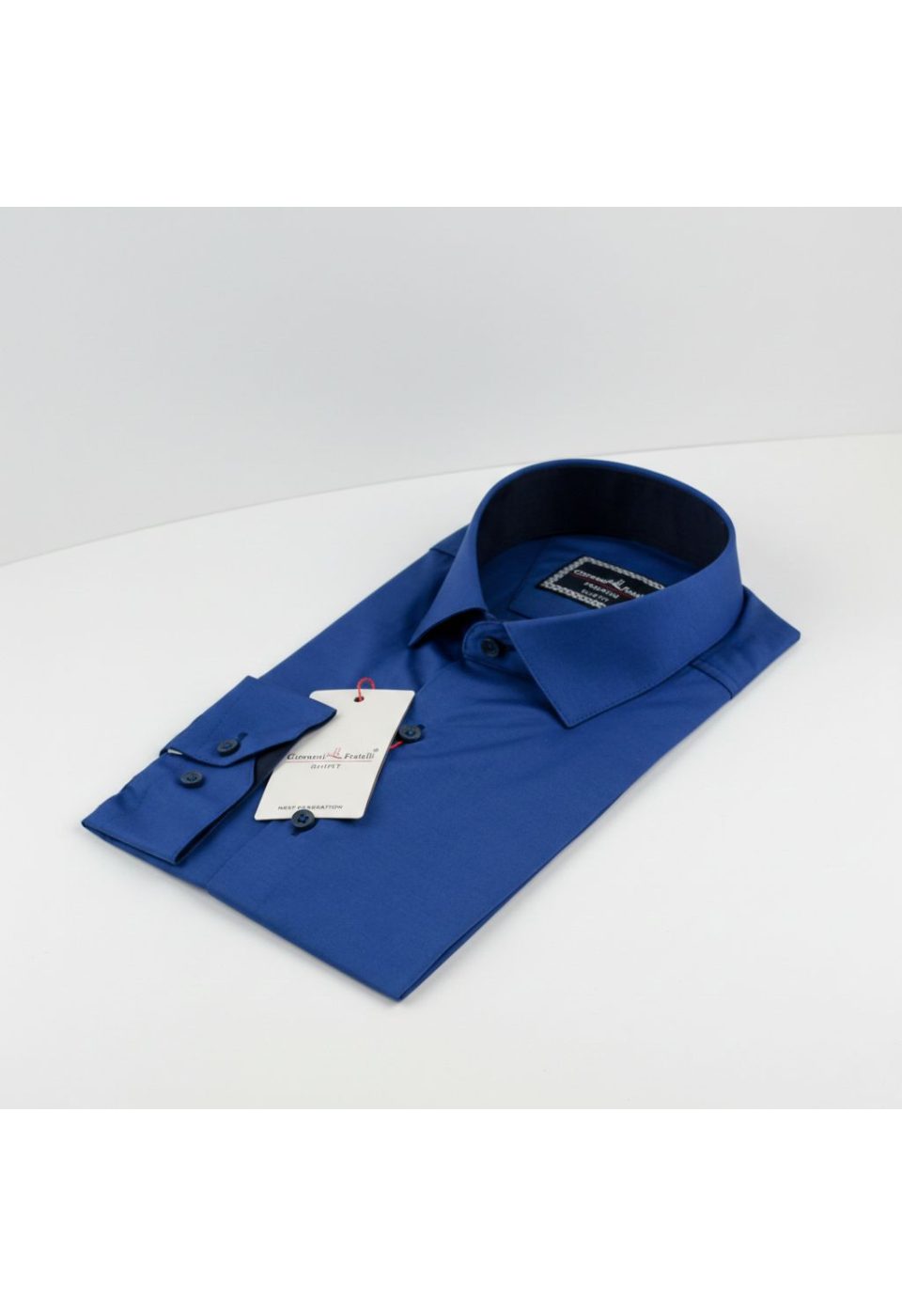 3016 CR SATIN 014 Slim Fit Uzun Kol Düz Renk Saten Erkek Gömlek 3GMK313016014 - Giovanni Fratelli