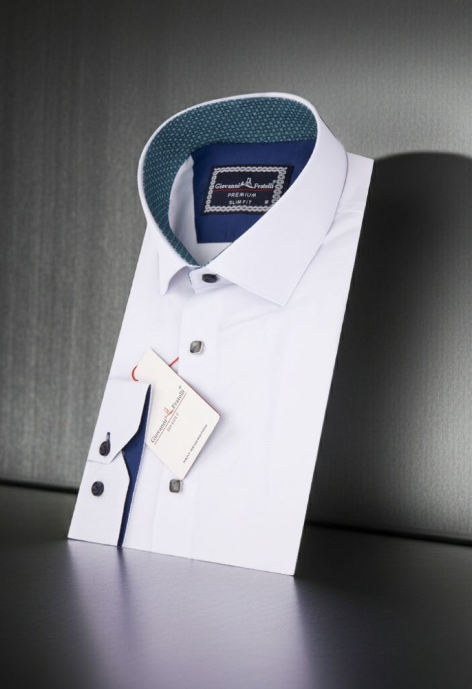 3020 CR SATIN 001 Slim Fit Uzun Kol Düz Renk Saten Erkek Gömlek 3GMK313020001 - Giovanni Fratelli