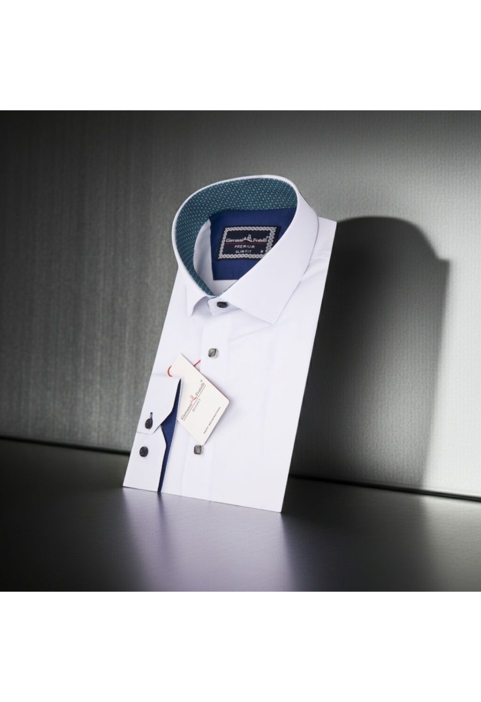 3020 CR SATIN 001 Slim Fit Uzun Kol Düz Renk Saten Erkek Gömlek 3GMK313020001 - Giovanni Fratelli