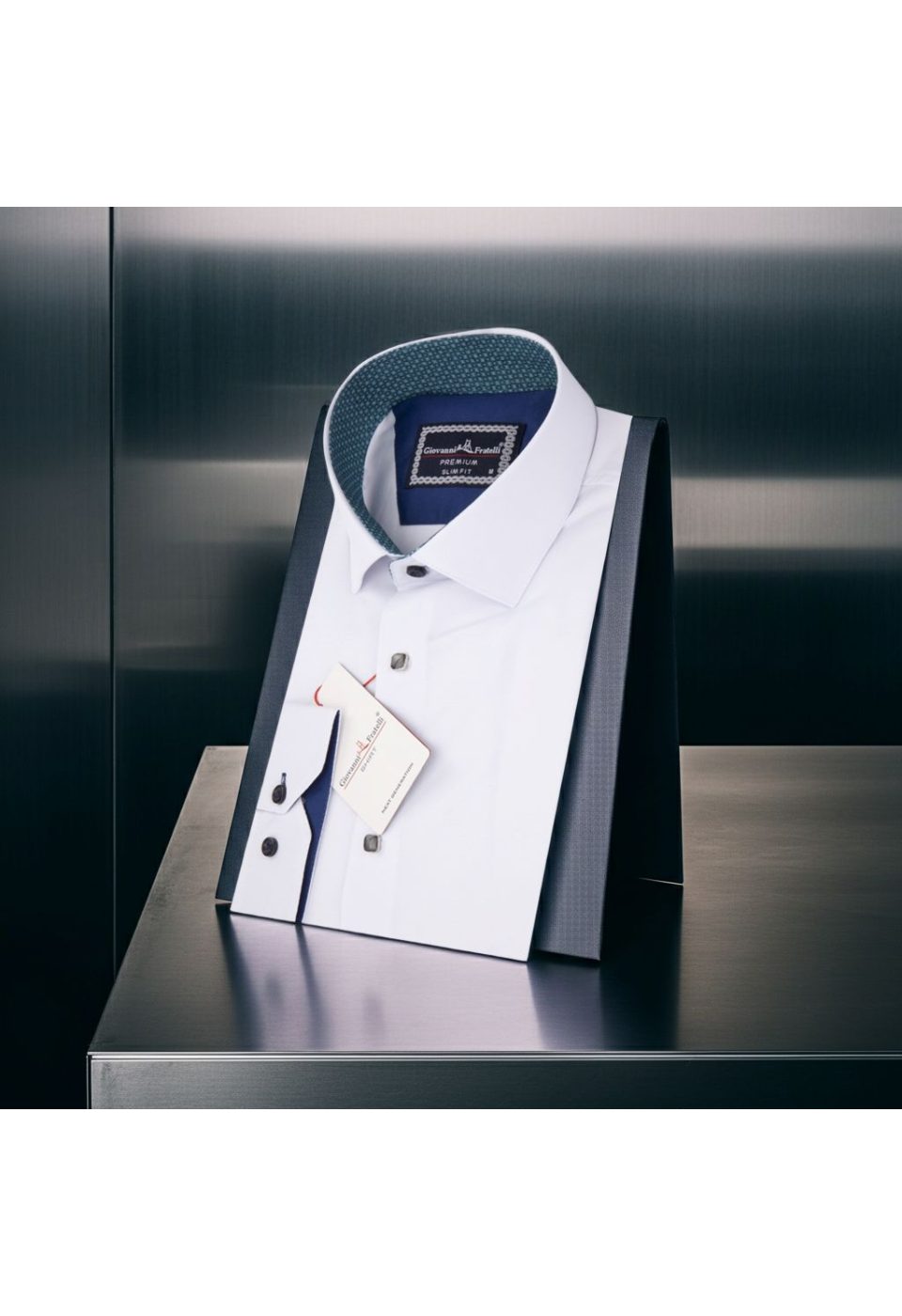 3020 CR SATIN 001 Slim Fit Uzun Kol Düz Renk Saten Erkek Gömlek 3GMK313020001 - Giovanni Fratelli