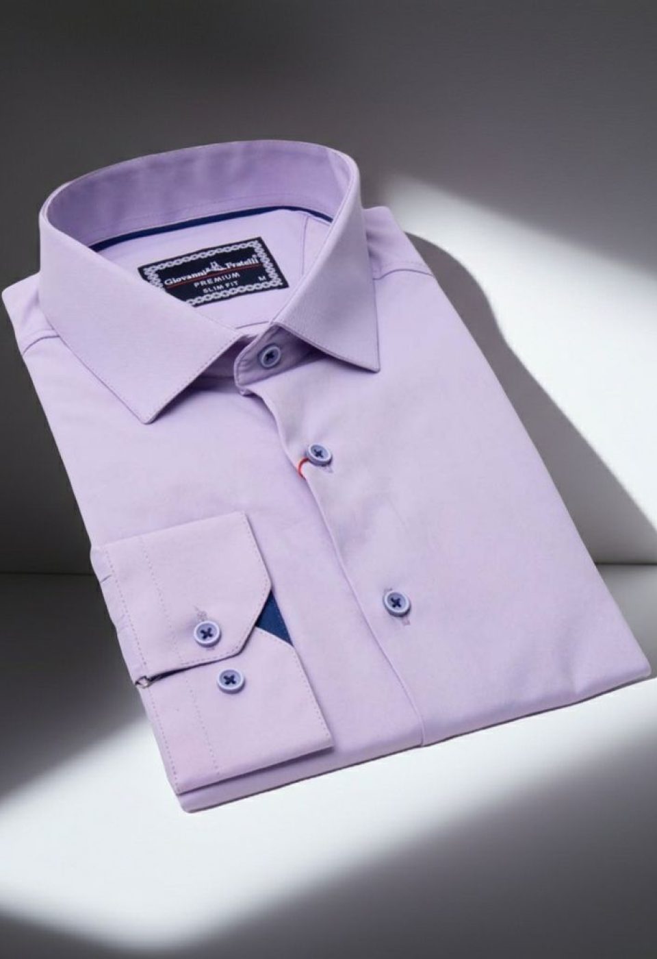 3021 CR SATIN 009 Slim Fit Uzun Kol Düz Renk Saten Erkek Gömlek 3GMK313021009 - Giovanni Fratelli