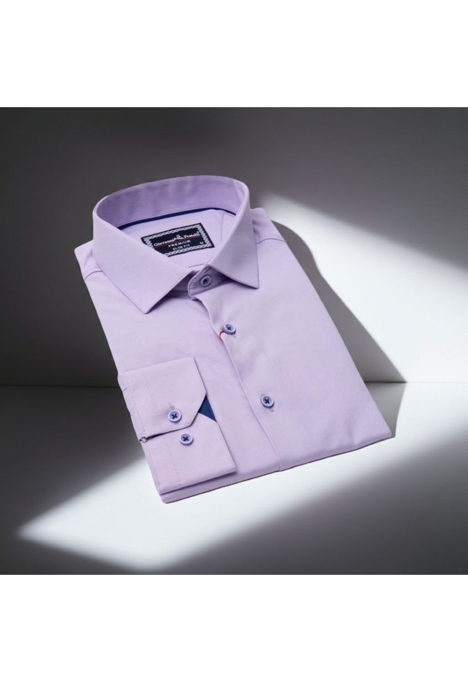3021 CR SATIN 009 Slim Fit Uzun Kol Düz Renk Saten Erkek Gömlek 3GMK313021009 - Giovanni Fratelli