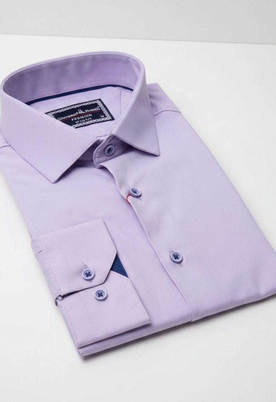 3021 CR SATIN 009 Slim Fit Uzun Kol Düz Renk Saten Erkek Gömlek 3GMK313021009 - Giovanni Fratelli