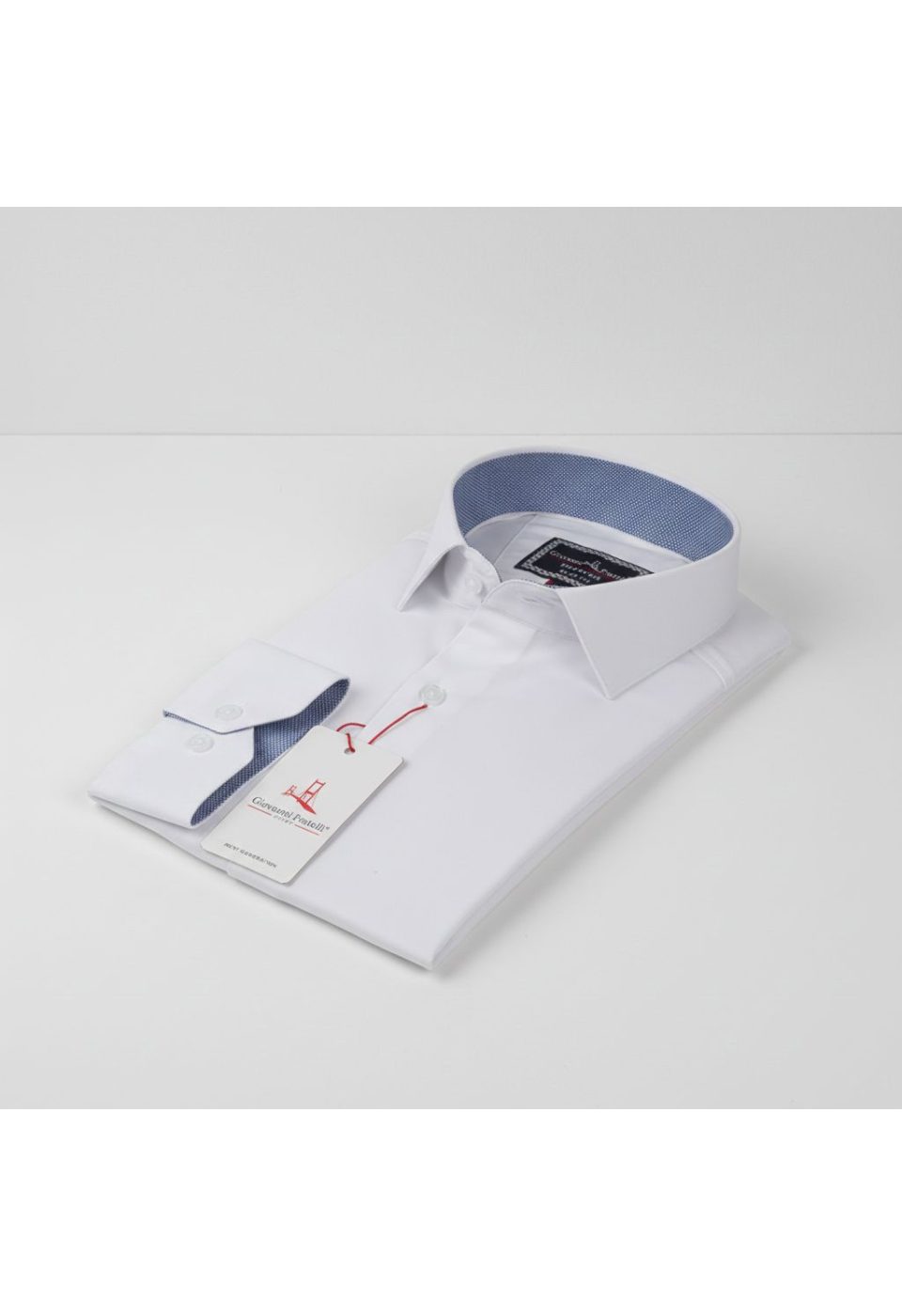 3022 CR 8 DROP SATIN 001 8 Drop Slim Fit Uzun Kol Düz Renk Saten Erkek Gömlek 3GMK323022001 - Giovanni Fratelli
